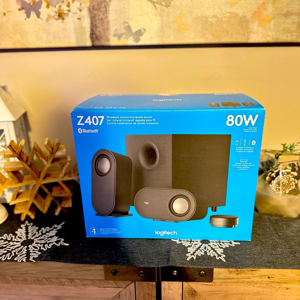 LOGITECH Z407 BLUETOOTH 80W WIRELESSLY CONTROL IMMERSIVE SOUND